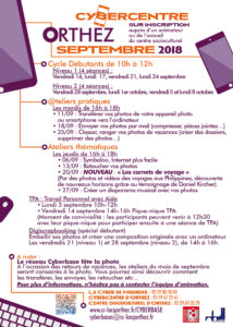Ateliers septembre Orthez